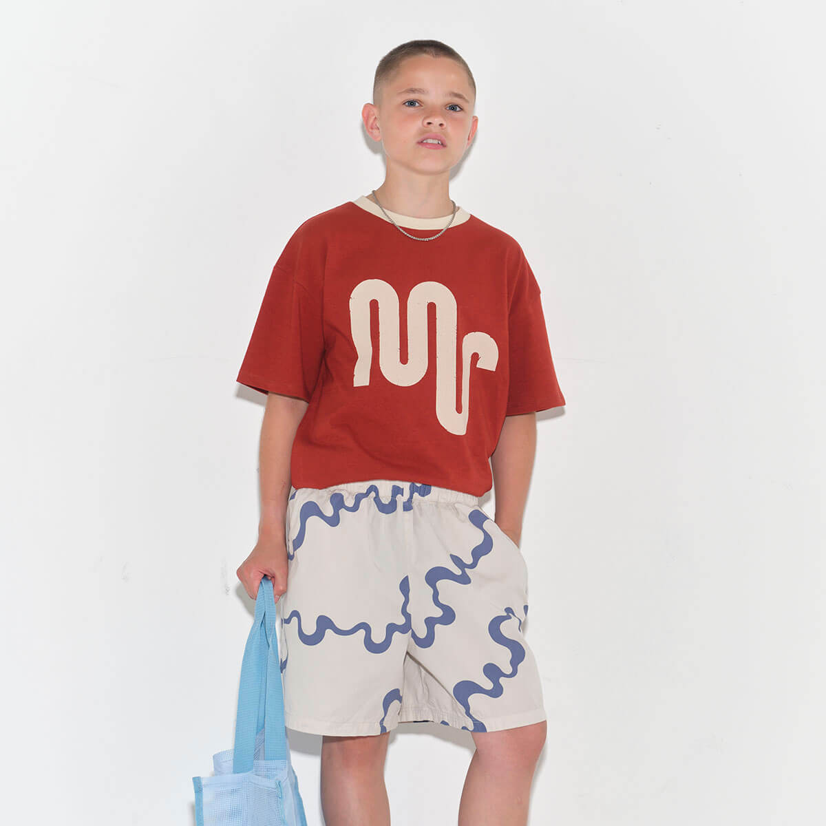 トップス Main story long tee brick 4Y Main Story Long Tee in Brick – Junior Edition