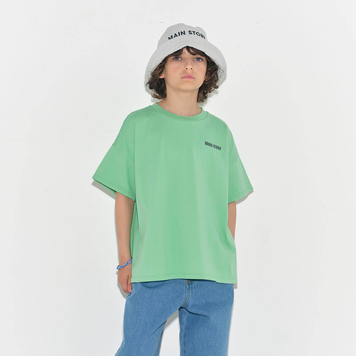 【main story】Oversized Tee Main Story Oversized Tee in Jade – Junior Edition