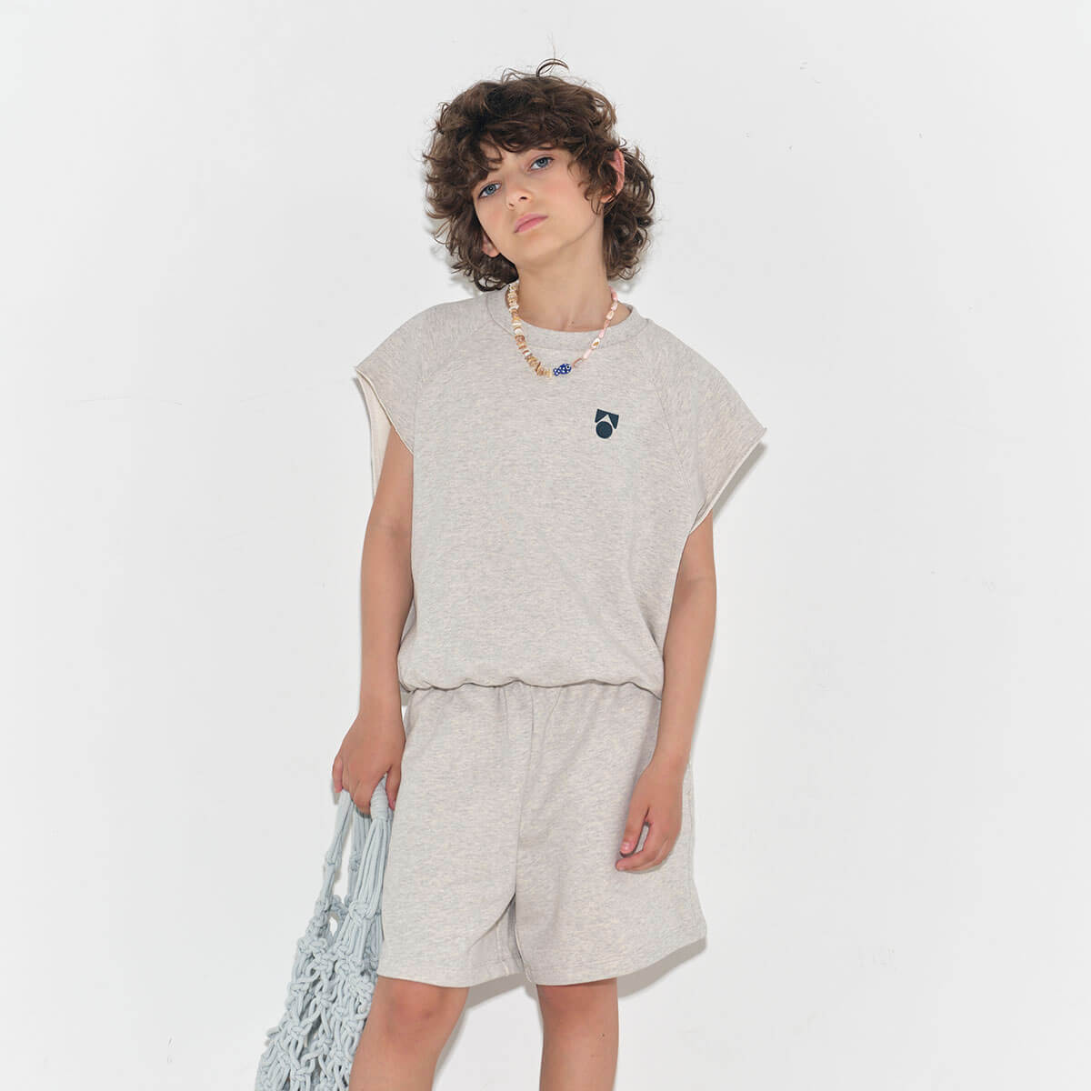 トップス SS25 Main Story Tank / Ecru Melange 2y main story tank