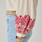 Antonella Blouse in Cranberry by Maison Hotel