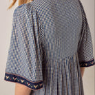 Augusta Dress in Bleu Picnic by Maison Hotel
