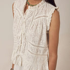 Camila Top in Full Moon by Maison Hotel