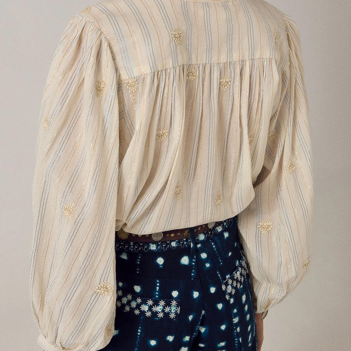 Caroline Blouse in Off White by Maison Hotel