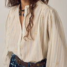 Caroline Blouse in Off White by Maison Hotel