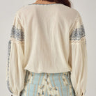 Claudia Blouse in Lapis Lazuli by Maison Hotel