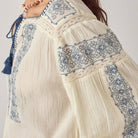 Claudia Blouse in Lapis Lazuli by Maison Hotel