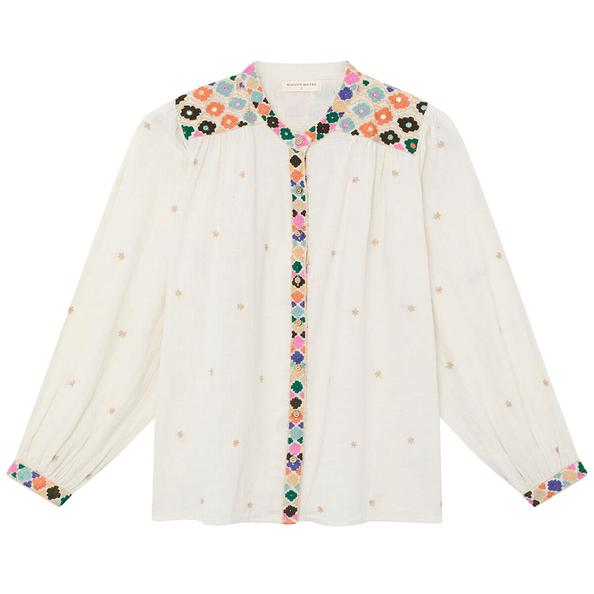 Maison Hotel Cleo Blouse in Off White – Junior Edition