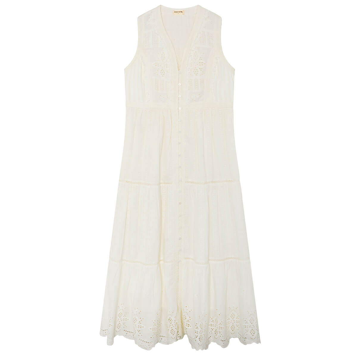 Gino Dress in Bianco by Maison Hotel