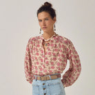 Lennox Blouse in Scottish Pink by Maison Hotel