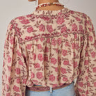 Lennox Blouse in Scottish Pink by Maison Hotel