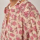Lennox Blouse in Scottish Pink by Maison Hotel
