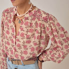 Lennox Blouse in Scottish Pink by Maison Hotel