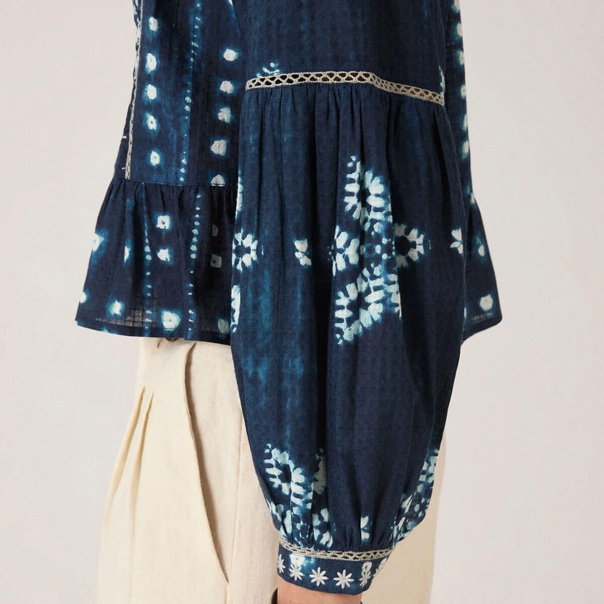 Sora Blouse in Ocean Ink by Maison Hotel