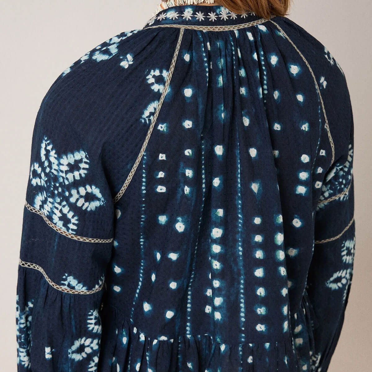 Sora Blouse in Ocean Ink by Maison Hotel