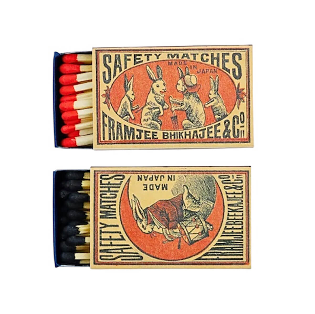 Whimsical Tales Retro Matches by Match Design Factory Four Bunnies The Drumming Rabbit