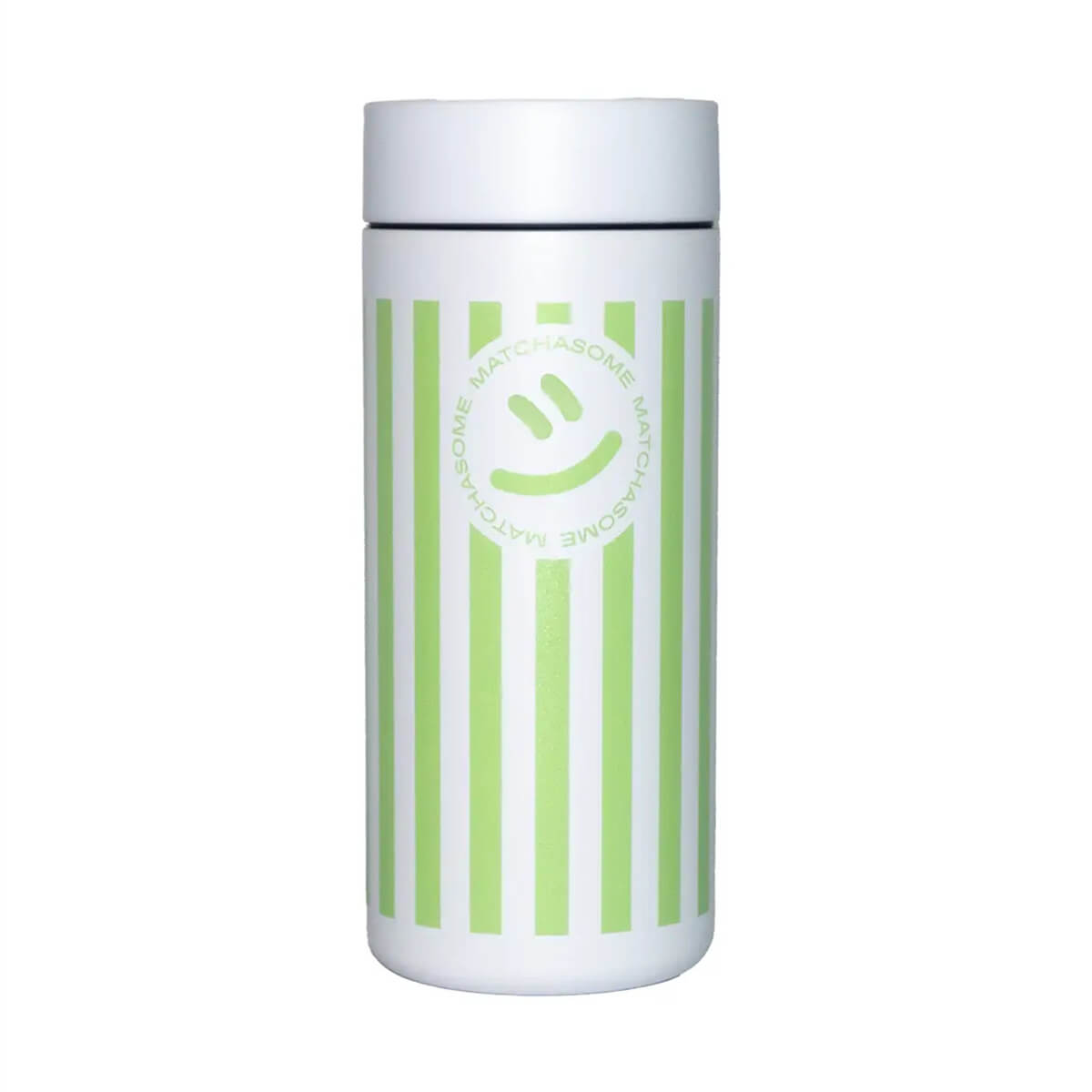 360 Traveler Tumbler 355ml in Green Stripes by Matchasome x MiiR