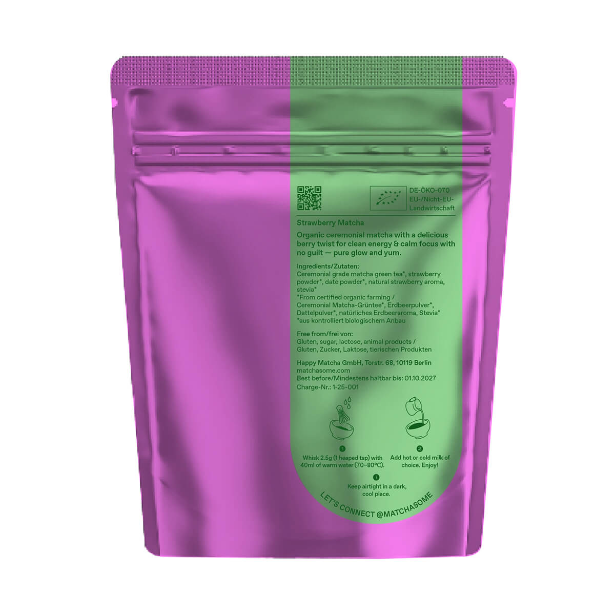 Organic Ceremonial Strawberry Matcha by Matchasome