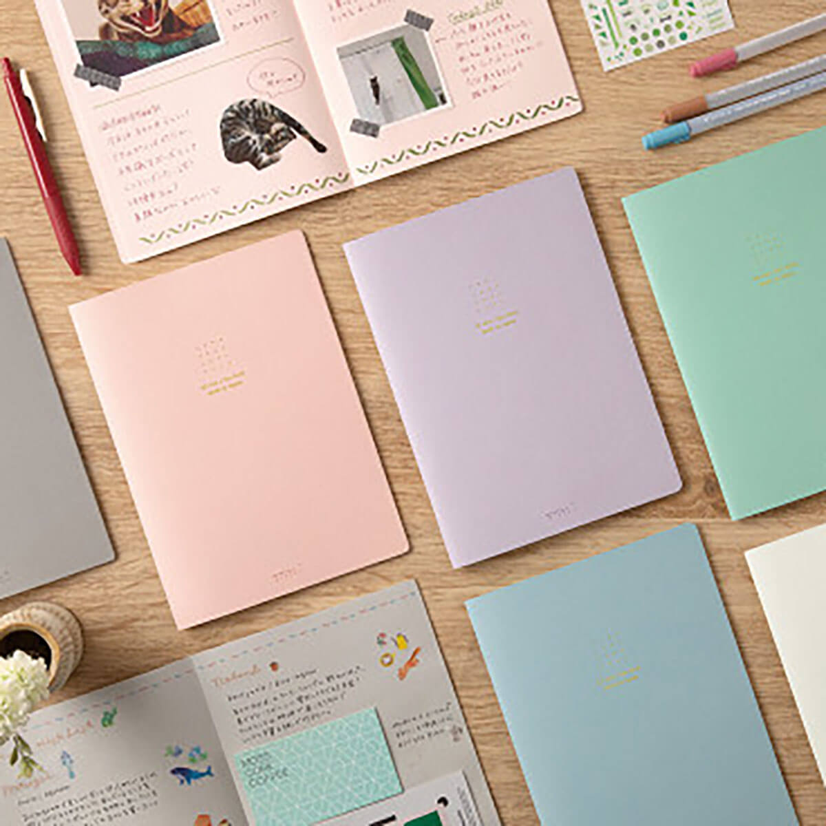 Soft Colour A5 Dot Grid Notebook in Purple by Midori