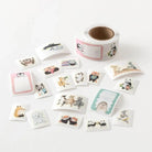 Animal Emotions Yuru Log Roll Stickers by Midori