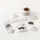 Calligraphy Yuru Log Roll Stickers by Midori