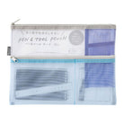 Pen & Tool Mesh Pouch in Light Blue (B5) by Midori