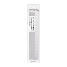 Aluminum Ruler (15cm) in Silver by Midori