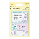Drawing Sea Otter Sticky Notes by Midori