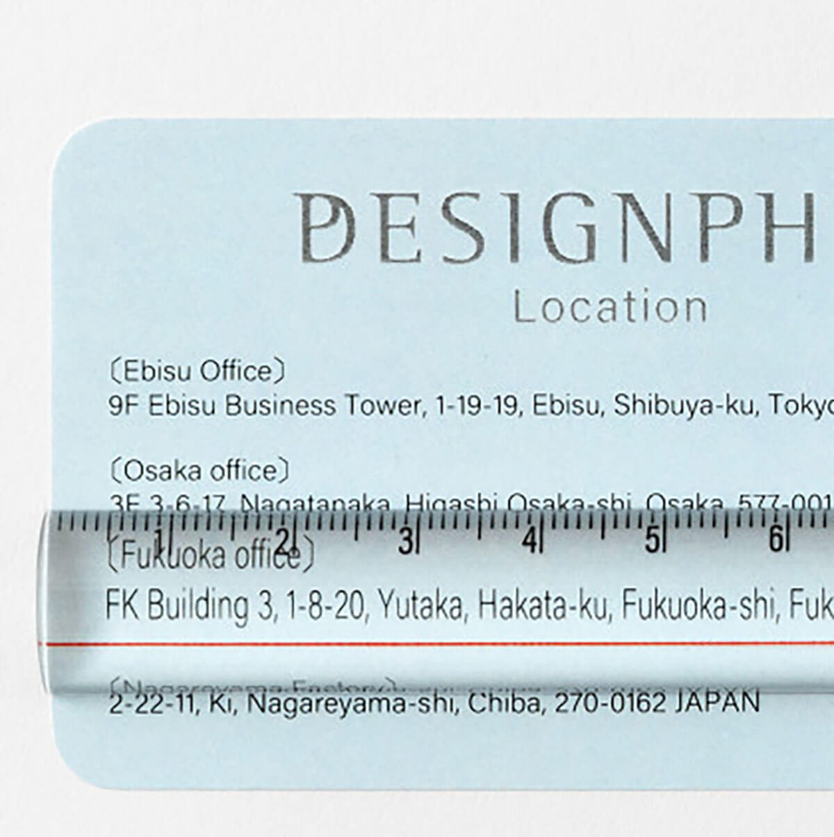 Lens Ruler (15cm) in Clear by Midori
