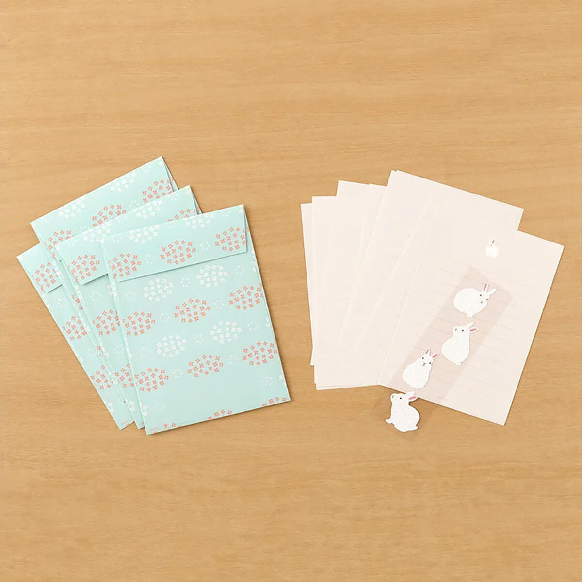 Rabbit Letter Set with Stickers 397 by Midori