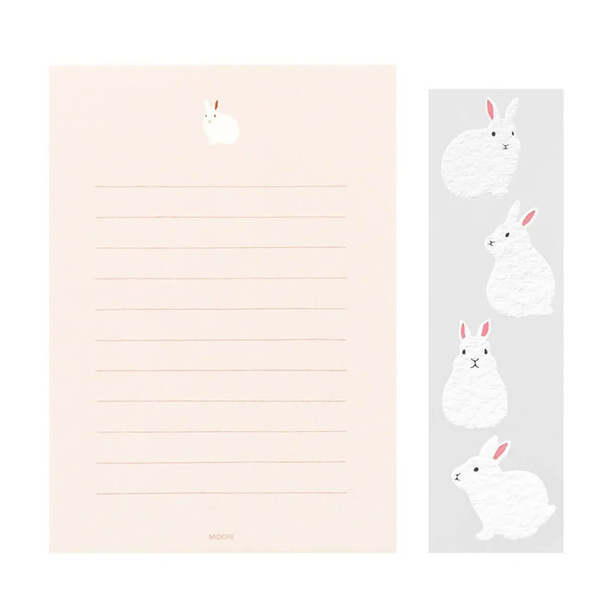 Rabbit Letter Set with Stickers 397 by Midori