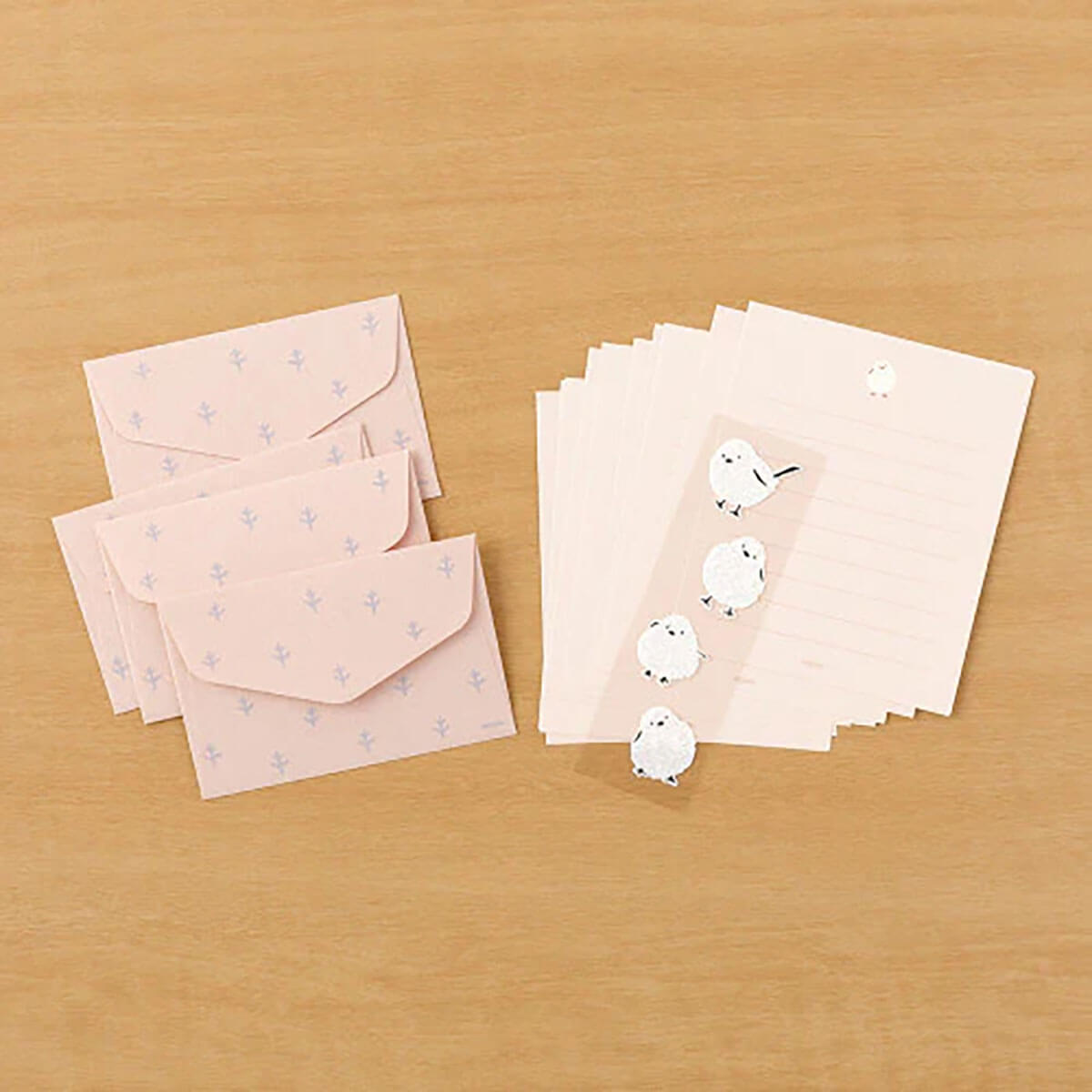 Long-Tailed Tit Mini Letter Set with Stickers 305 by Midori