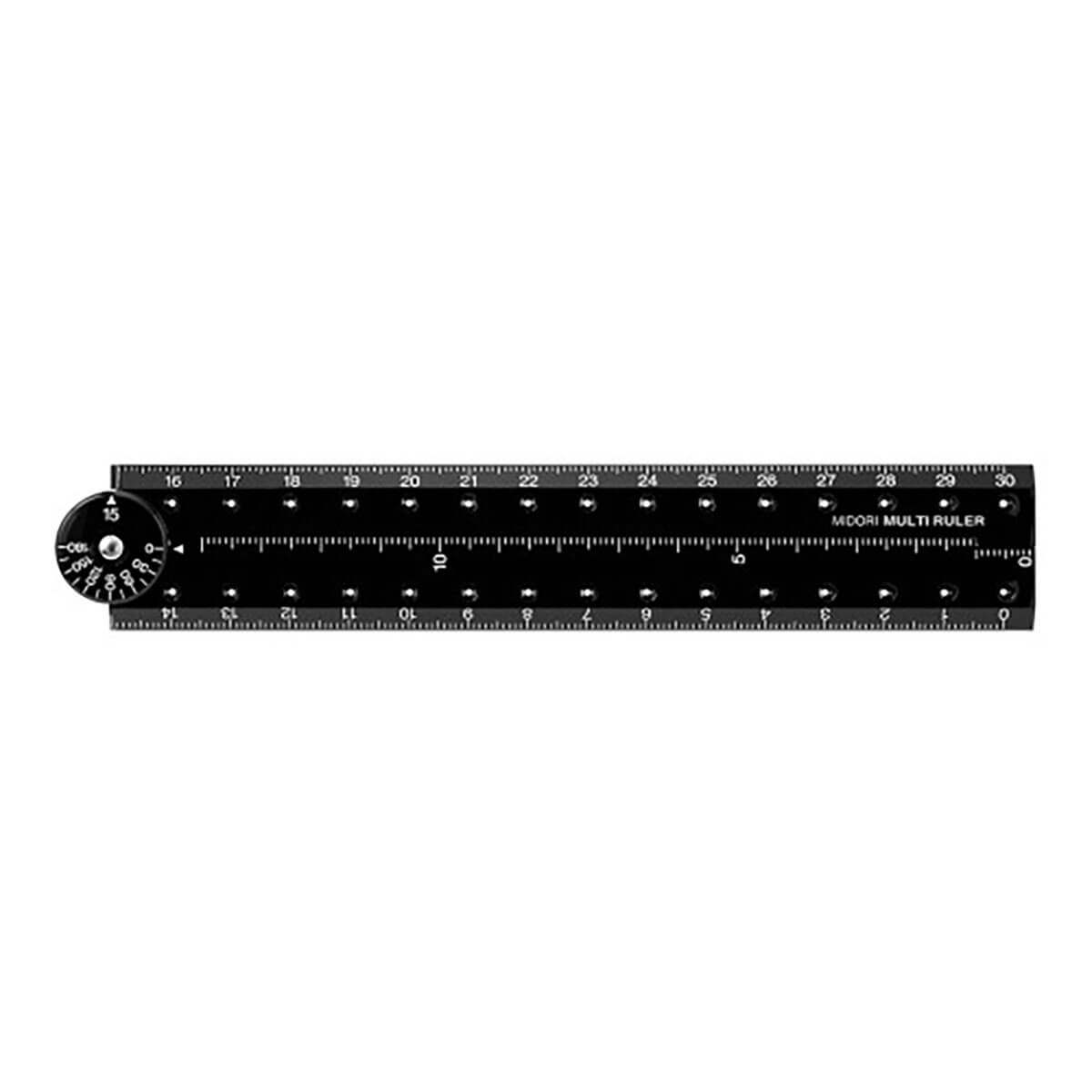 Multi Ruler (30cm) in Black by Midori
