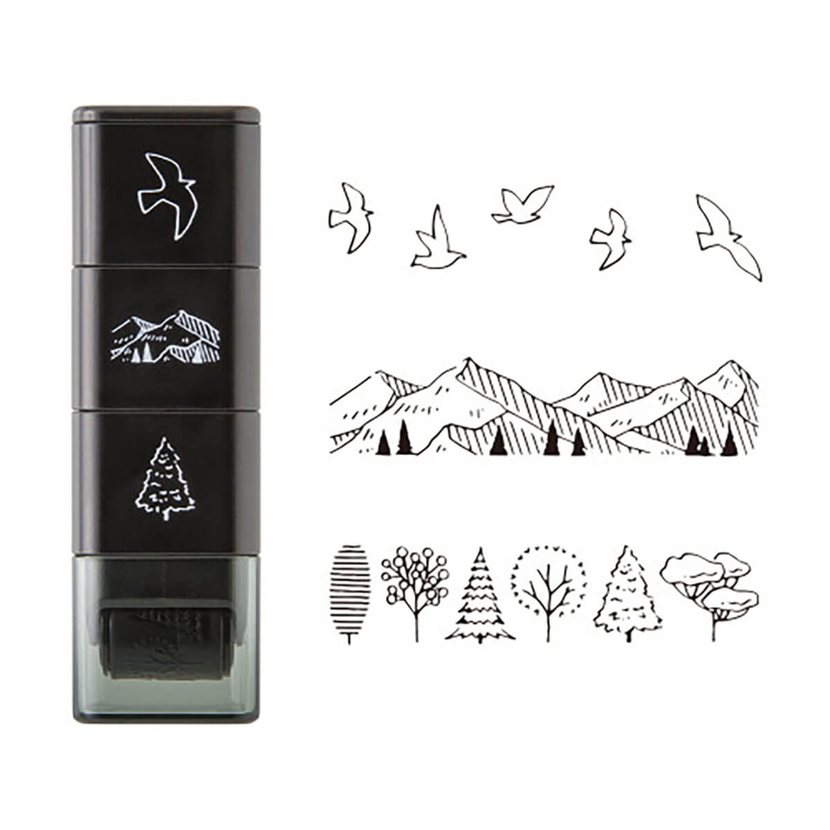 Mountain View Paintable Stamp Roller by Midori