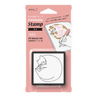 Cat Pre-Inked Paintable Stamp by Midori