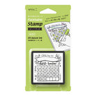 Habit Tracker Pre-Inked Paintable Stamp by Midori