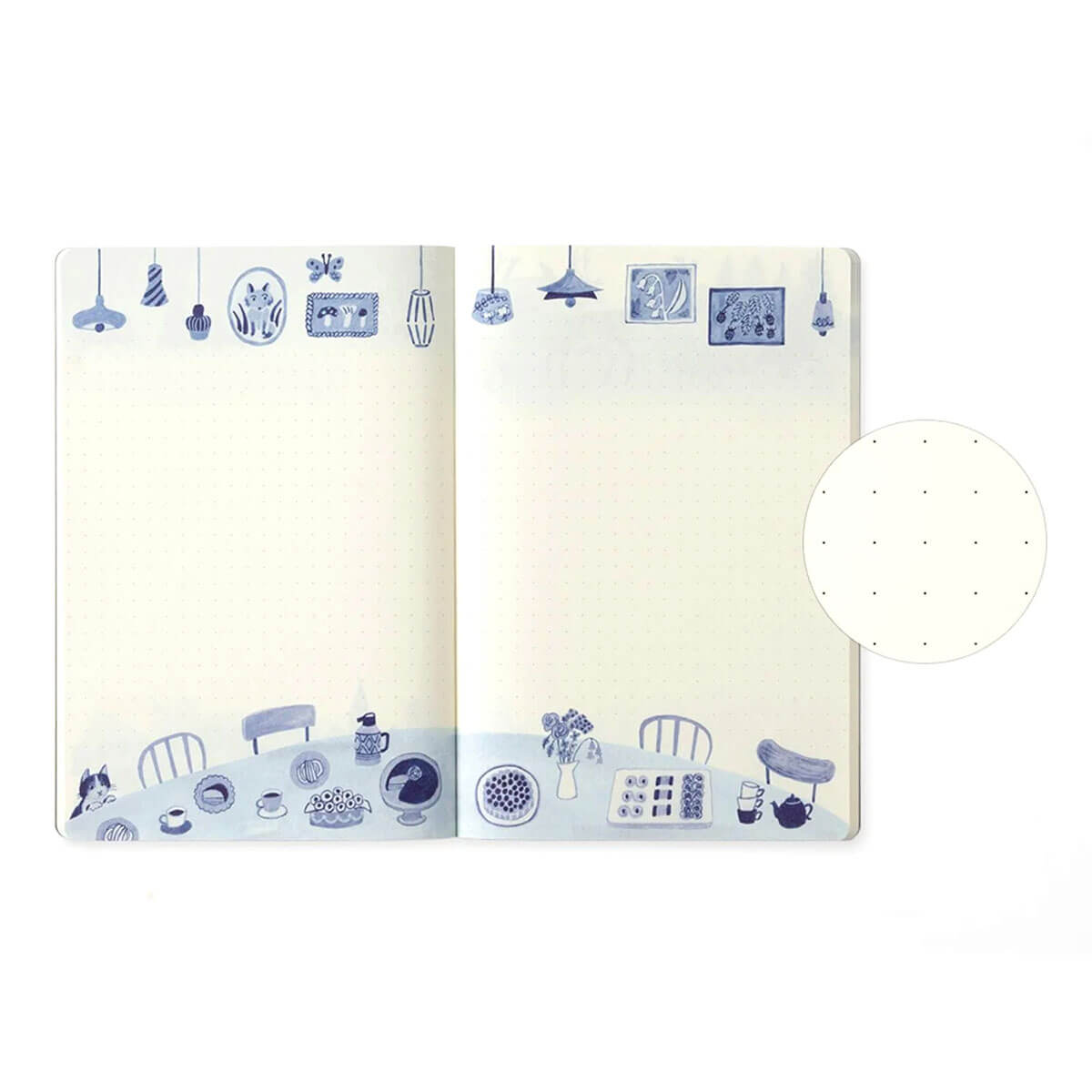 Blue Nordic Yuru Log B6 Notebook by Midori