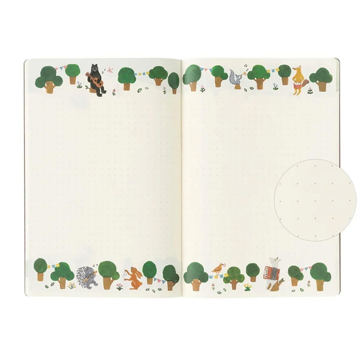 Forest Animal Yuru Log B6 Notebook by Midori