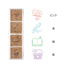 Daily Life Yuru Log Pre-Inked Stamp Set by Midori