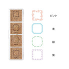 Frame Yuru Log Pre-Inked Stamp Set by Midori