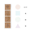Geometry Yuru Log Pre-Inked Stamp Set by Midori