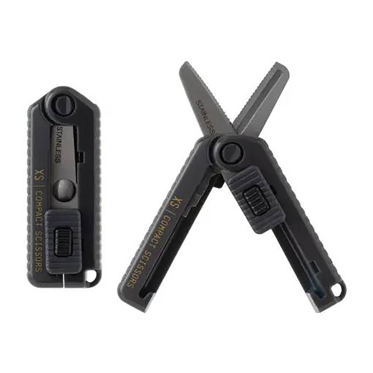 Compact Serrated Scissors in Black (XS) by Midori