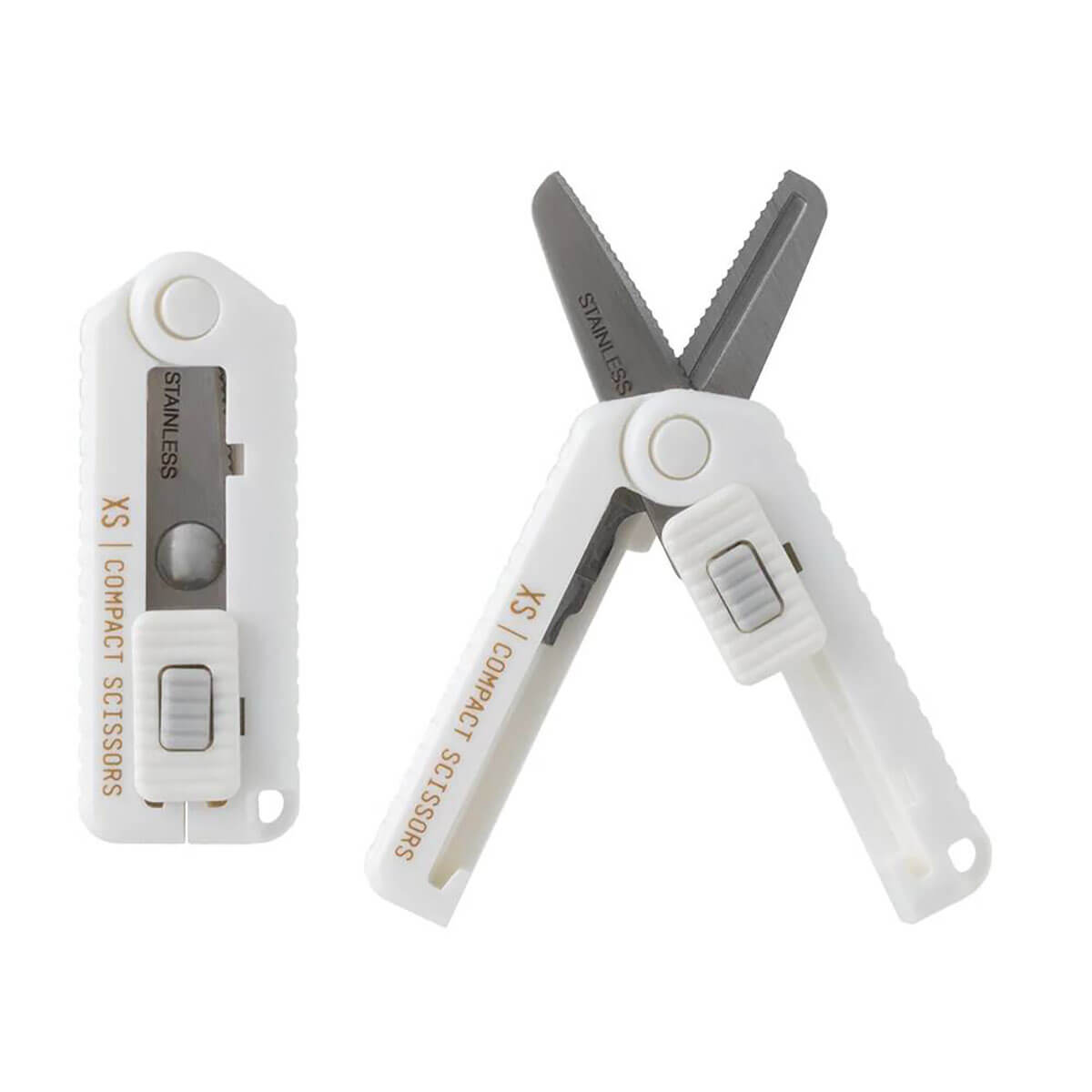 Compact Serrated Scissors in White (XS) by Midori