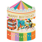 Fairground Carousel Greetings Card by Mifkins
