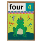 Age 4 Frog Greetings Card by Mifkins