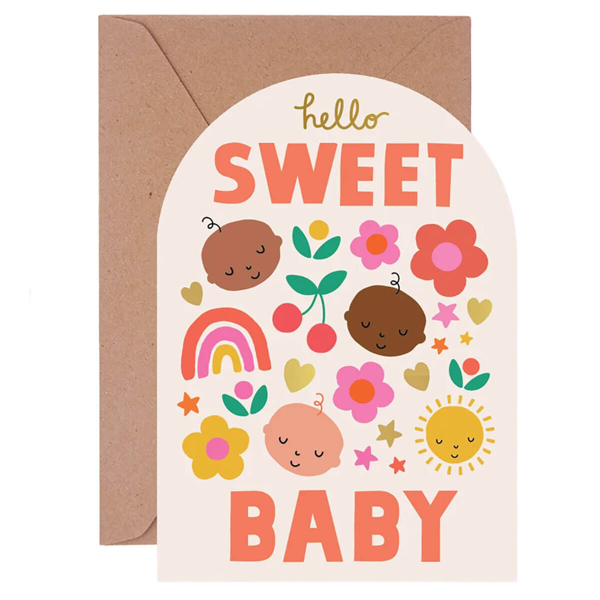 Sweet Baby Greetings Card by Mifkins
