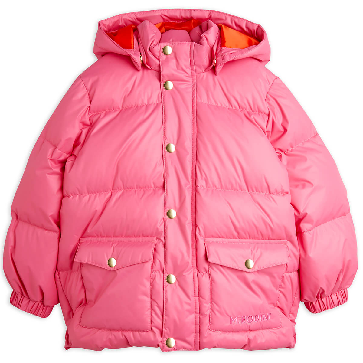 Heavy Hooded Puffer Jacket in Pink by Mini Rodini – Junior Edition