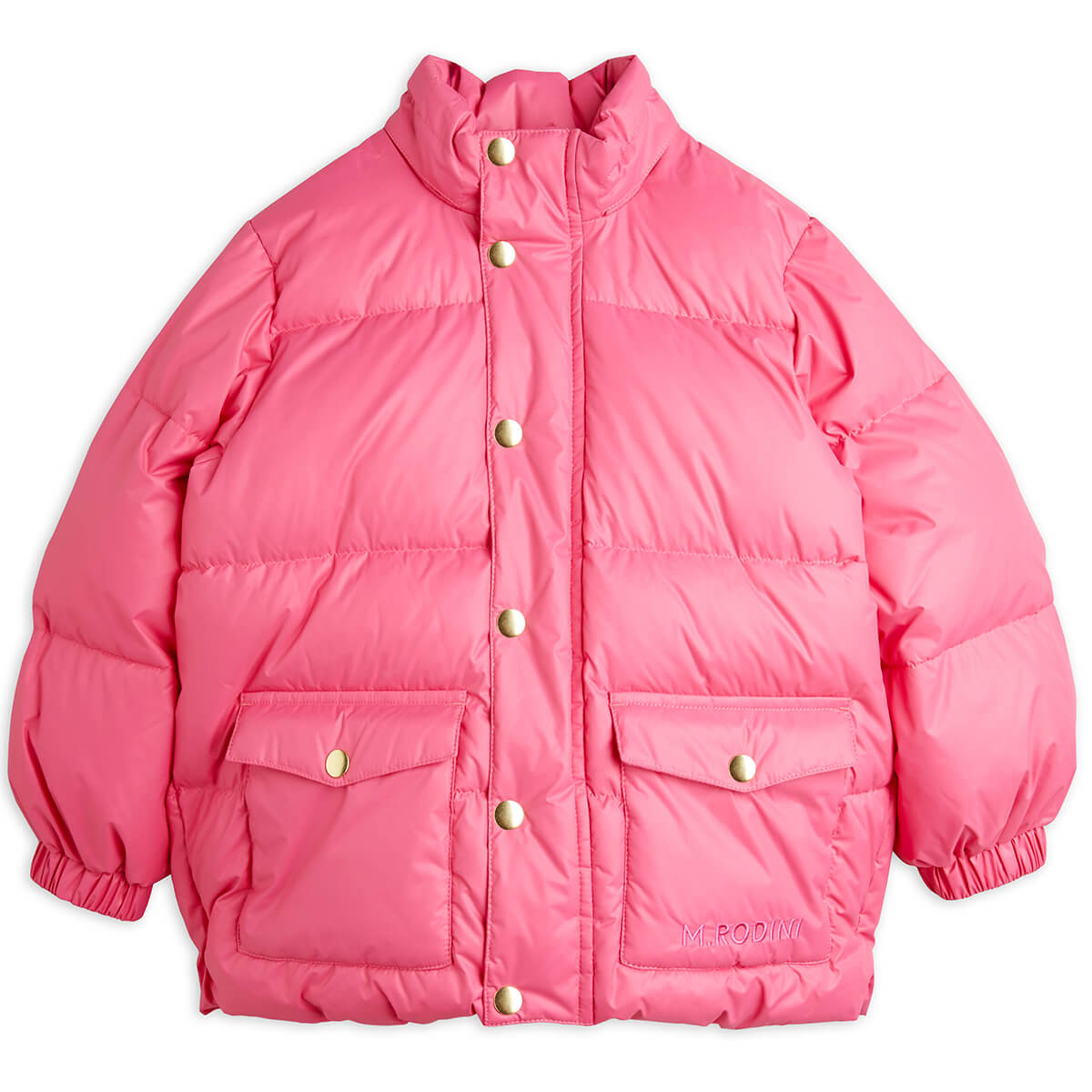 Heavy Hooded Puffer Jacket in Pink by Mini Rodini – Junior