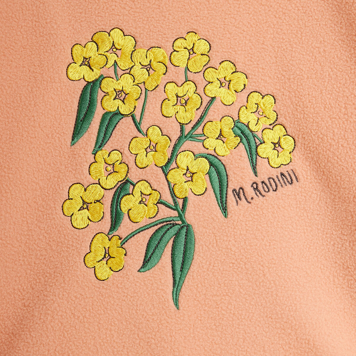 Alpine Flowers Fleece Top in Pink by Mini Rodini - Last One In