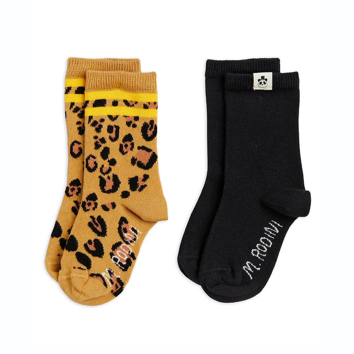 Basic Leopard Print Socks (2 Pack) by Mini Rodini