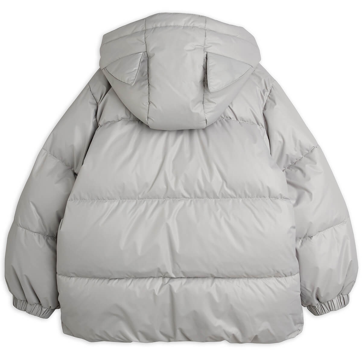 Cat Ears Heavy Puffer Jacket in Grey by Mini Rodini